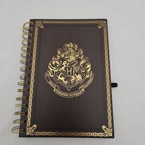 Harry Potter Spiral Notebook Journal Lined Pages Gold And Brown 6" x 8.25"